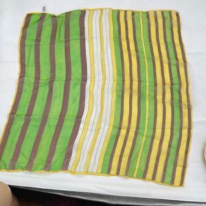 Vintage  made in Japan hand rolled crepe scarf